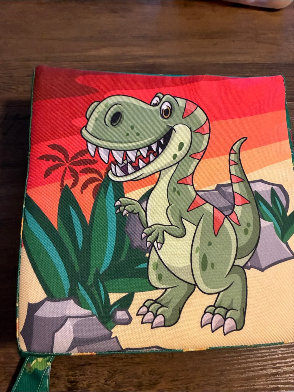 Green Dinosaur Soft Booster Seat for Kids
